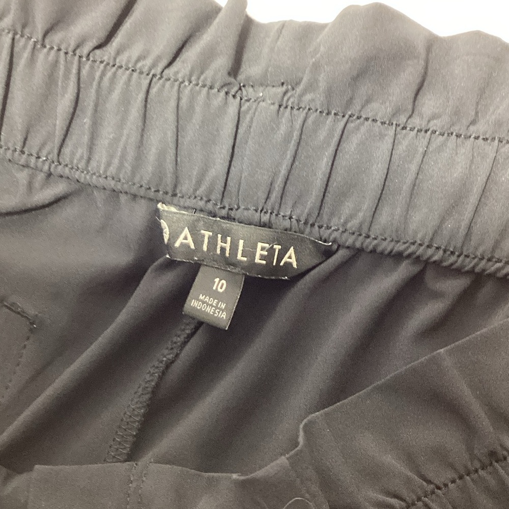 Athleta Black size 10 tie belt Pants - Picture 7 of 13